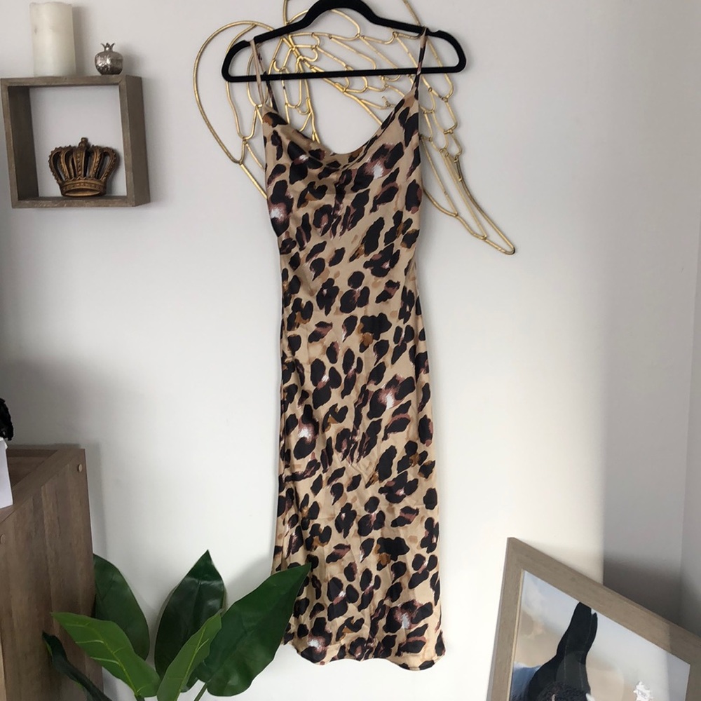 Leopard midi dress from princess polly